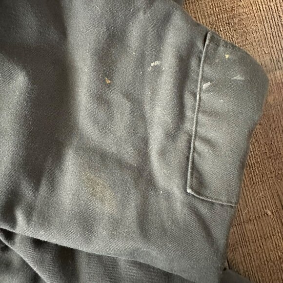 Vintage Big Smith Olive Green Insulated Coveralls With Red Lining & Zipper Front - Picture 12 of 16